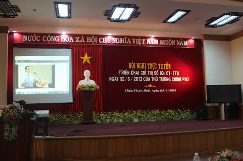 Hội nghị tập huấn trực tuyến triển khai thực hiện Chỉ thị số 10/CT-TTg của Thủ tướng Chính phủ