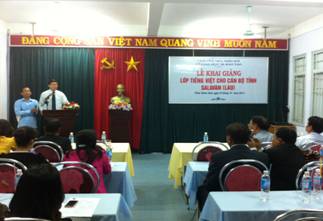 Khai giảng lớp Bồi dưỡng Tiếng Việt dành cho cán bộ tỉnh Salavan - Lào tại Thừa Thiên Huế 