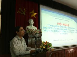 Sở GD&ĐT Thừa Thiên Huế tổ chức Hội nghị tổng kết công tác tuyển sinh đại học, cao đẳng năm 2014 và định hướng một số yêu cầu đối với công tác tuyển sinh năm 2015