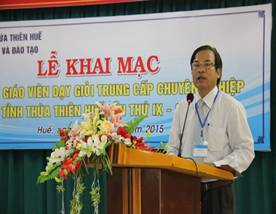 Hội thi giáo viên dạy giỏi Trung cấp chuyên nghiệp tỉnh Thừa Thiên Huế lần thứ IX – 2015
