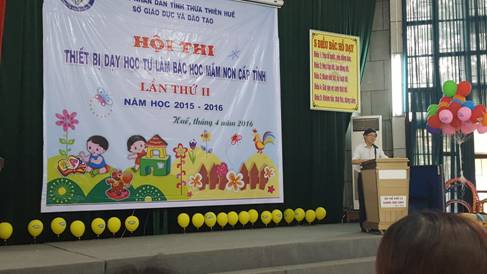 Hội thi thiết bị dạy học tự làm bậc học mầm non cấp tỉnh lần thứ hai tỉnh Thừa Thiên Huế