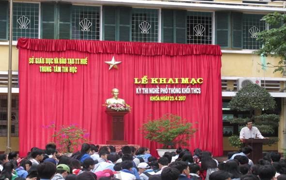 Sở Giáo dục và Đào tạo Thừa Thiên Huế tổ chức kỳ thi Nghề phổ thông năm học 2016-2017