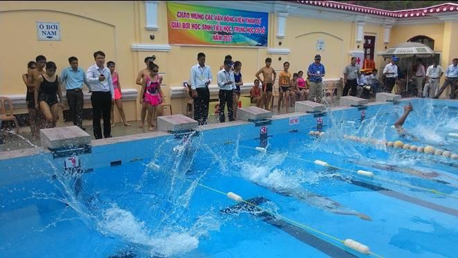 Tổ chức Giải bơi học sinh Tiểu học, Trung học cơ sở năm 2017