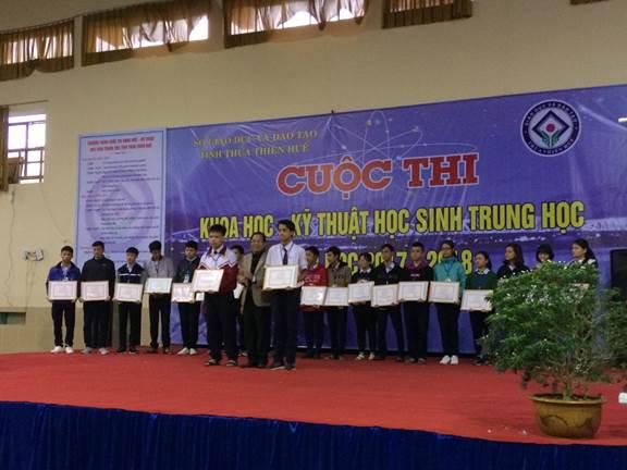 Tổng kết cuộc thi Khoa học – Kỹ thuật học sinh trung học năm học 2017 - 2018 tỉnh Thừa Thiên Huế