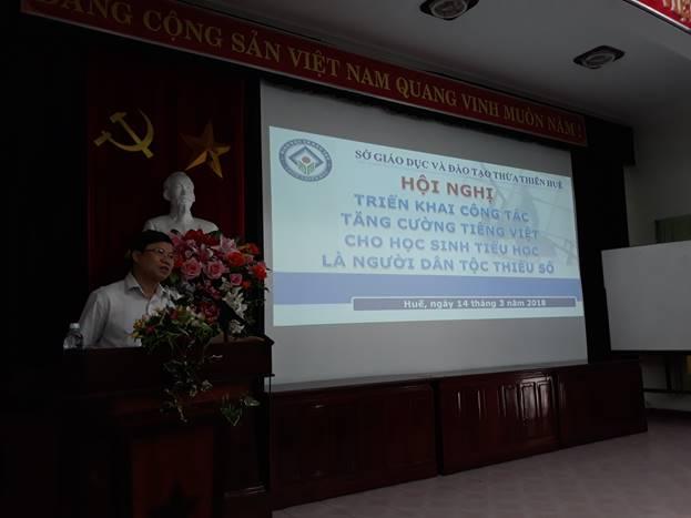 Hội nghị triển khai và Tập huấn tăng cường tiếng Việt cho học sinh tiểu học vùng dân tộc thiểu số năm học 2017-2018