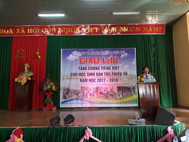 Giao lưu tăng cường Tiếng Việt cho học sinh người dân tộc thiểu số năm học 2017 - 2018