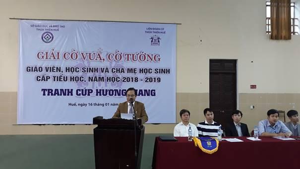 Giải cờ vua, cờ tướng giáo viên, học sinh và cha mẹ học sinh cấp tiểu học Thừa Thiên Huế tranh Cúp Hương Giang năm học 2018-2019