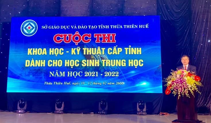 Khai mạc Cuộc thi Khoa học Kĩ thuật dành cho học sinh Trung học tỉnh Thừa Thiên Huế năm học 2021-2022