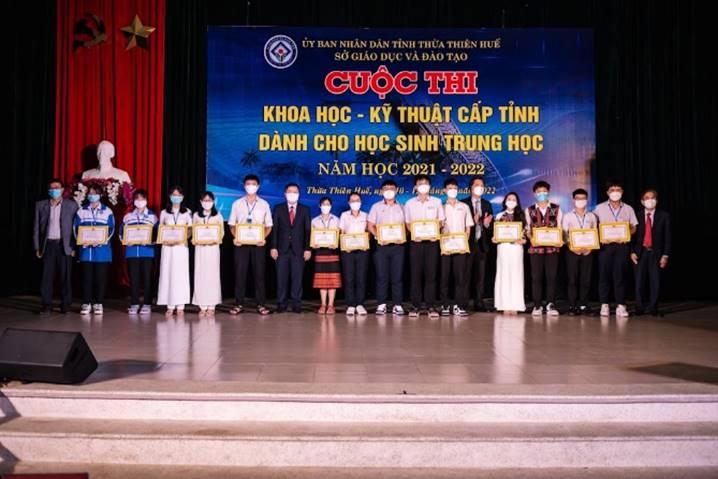 Bế mạc cuộc thi khoa học kĩ thuật dành cho học sinh trung học tỉnh Thừa Thiên Huế năm học 2021-2022