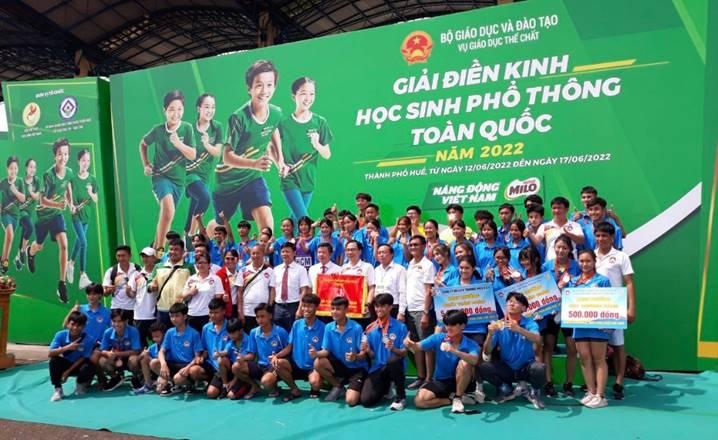 Bế mạc Giải Điền kinh học sinh phổ thông toàn quốc năm 2022 tại tỉnh Thừa Thiên Huế