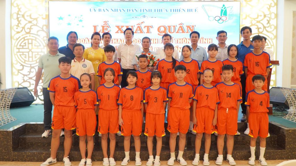 Lễ Xuất quân Đoàn Thể thao học sinh phổ thông tỉnh Thừa Thiên Huế tham gia thi đấu Hội khoẻ Phù Đổng toàn quốc, Khu vực III