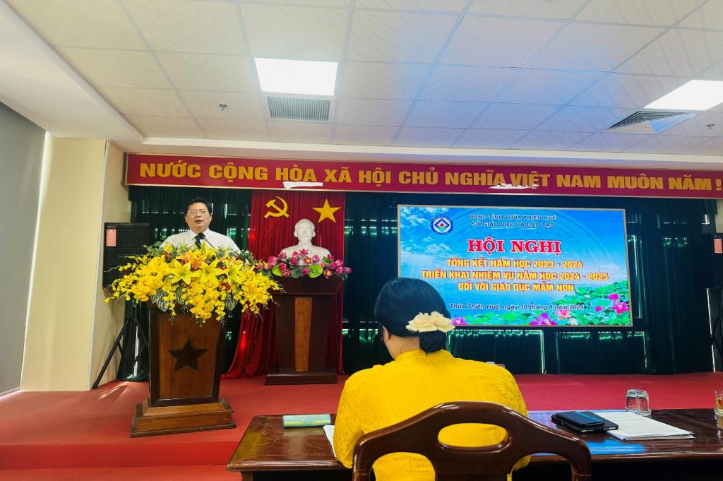 Hội nghị tổng kết nhiệm vụ năm học 2023 - 2024 và triển khai nhiệm vụ năm học 2024 - 2025 cấp học giáo dục mầm non